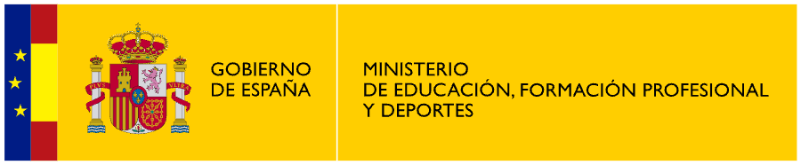 Logo del Gobierno de Espana y el Ministerio de Educacion, Formacion Profesional y Deportes